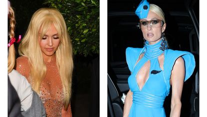 Paris Hilton and Jessica Alba dressed up as Britney Spears