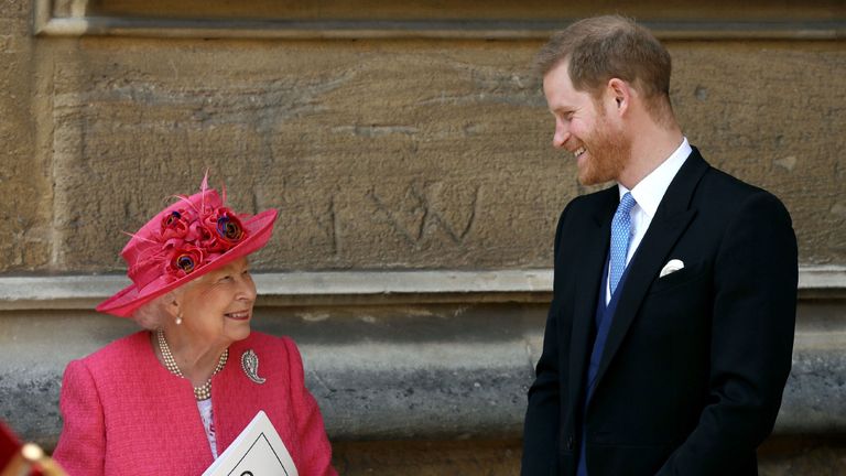 Prince Harry's meeting with the Queen
