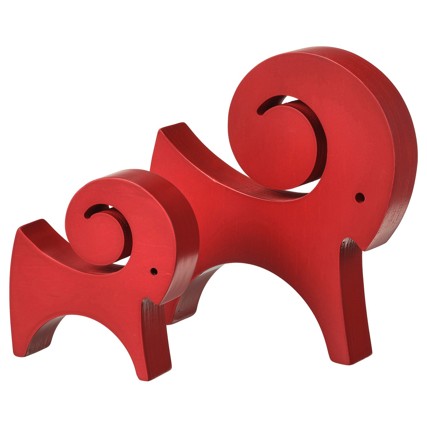 Vinterfint Decoration Set of 2 - Goat Red