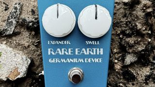 A detail shot of the D. Kowalski Germanium Drive pedal