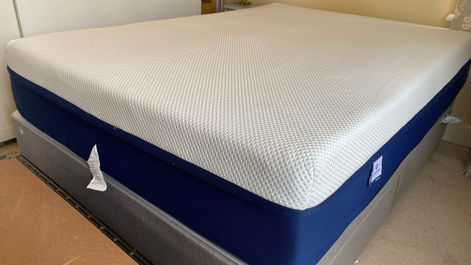 The Amerisleep AS3 Hybrid mattress on a bed