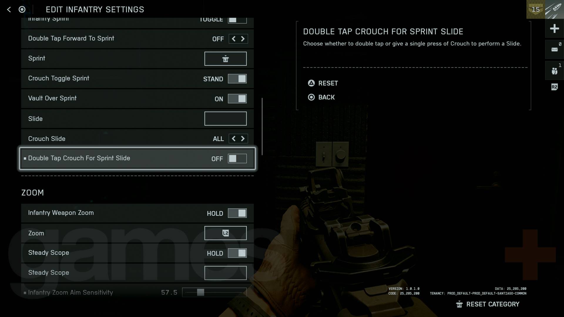 Battlefield 6 sliding controls settings menu