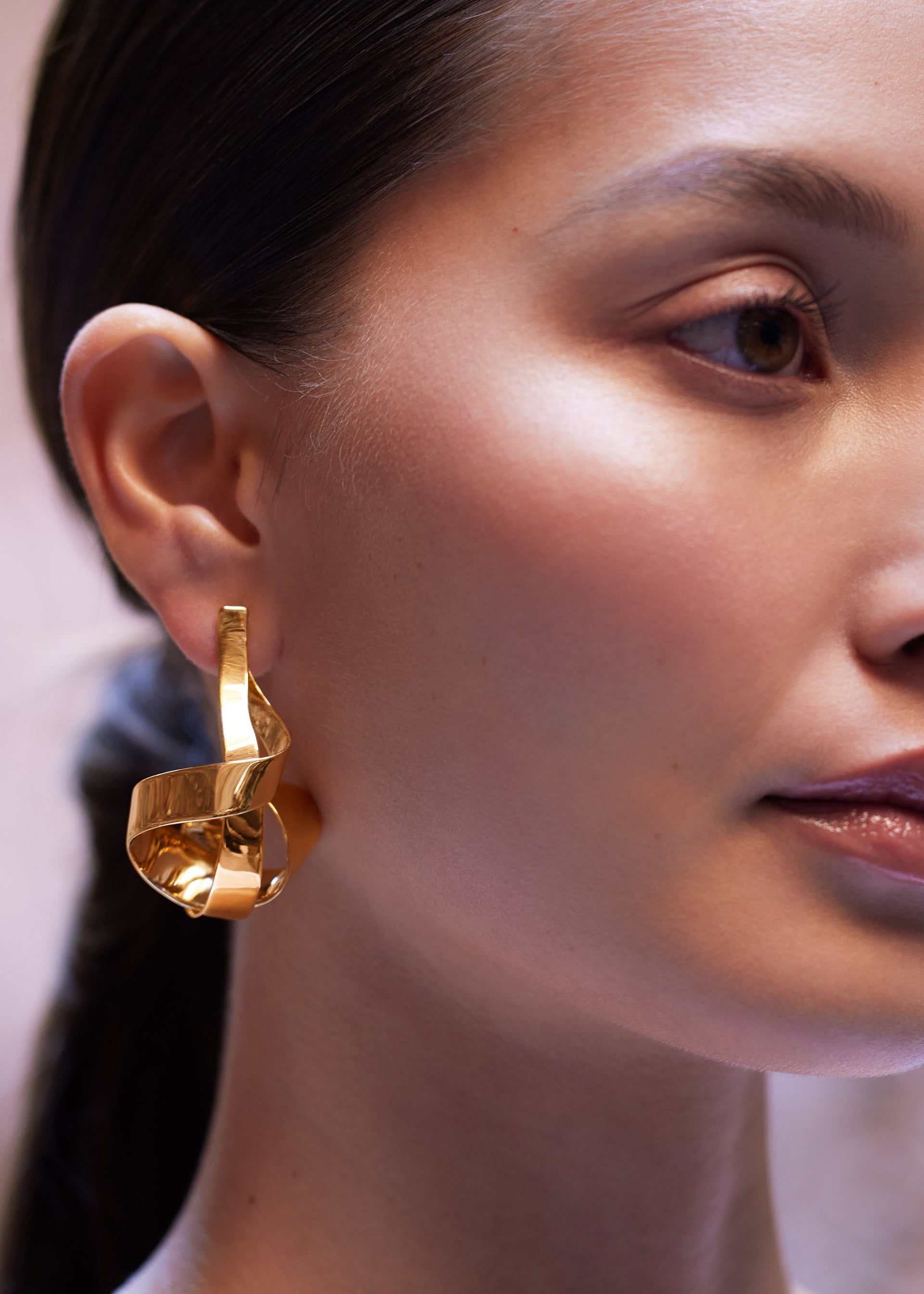 polene gold earrings