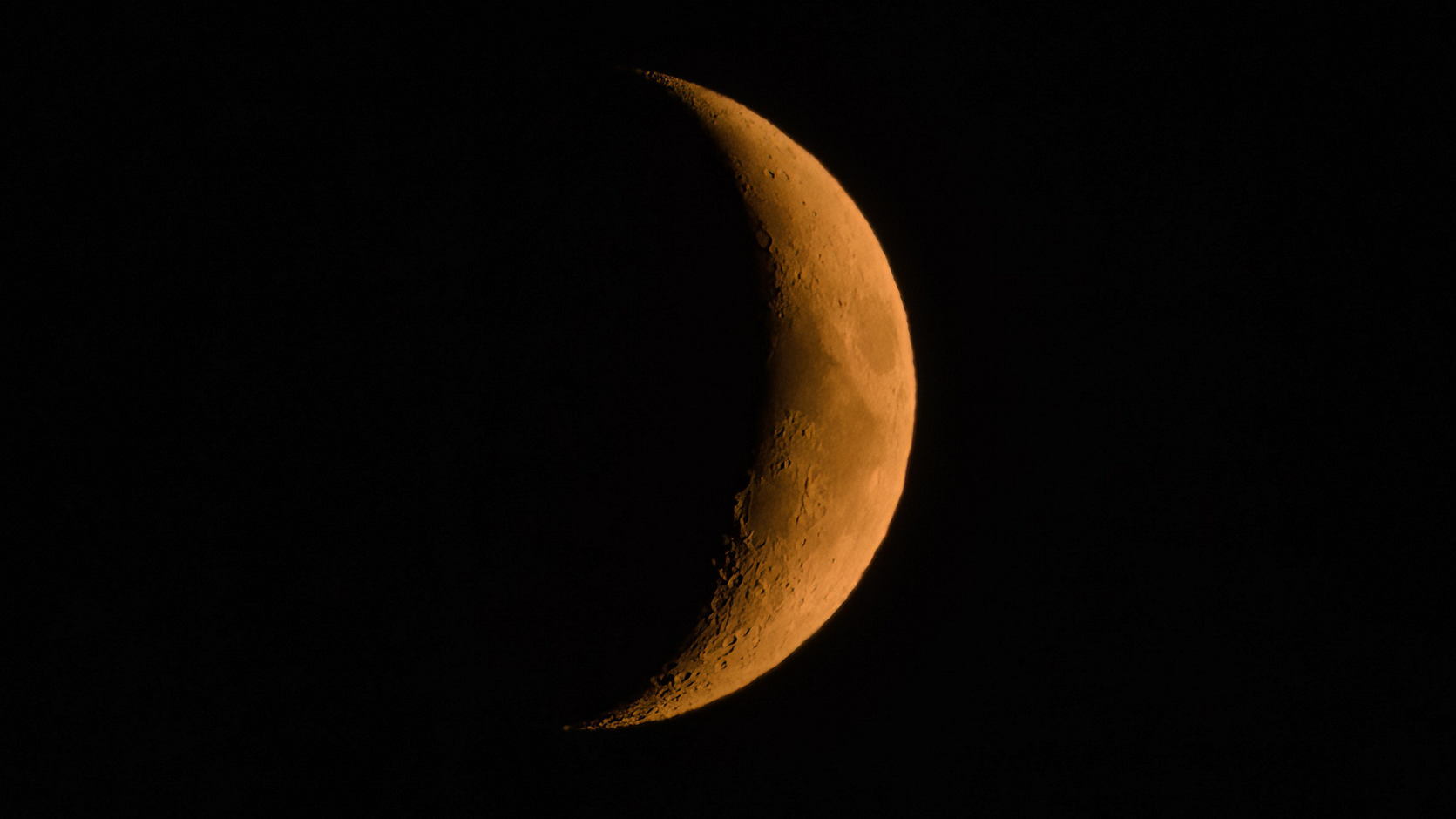 Red moon as seen during wildfires in Canada