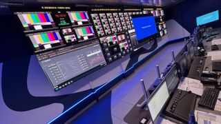 A new massive video wall in a monitoring station.