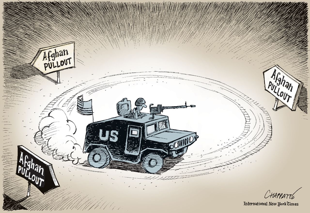 Editorial cartoon World U.S. Afghanistan Troops