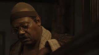 Sam Jackson looking down in The Piano Lesson trailer