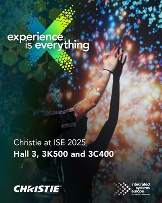 Christie's immersive experience at ISE 2025.