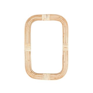 Mirror with Rattan Frame