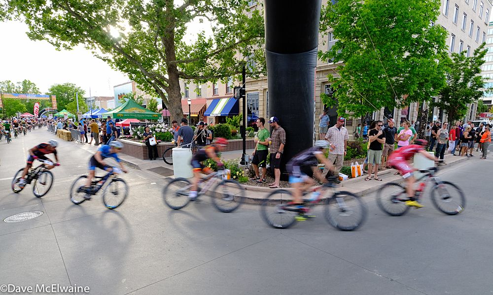 The Pro Men streak through the streets of downtown Grand Junction