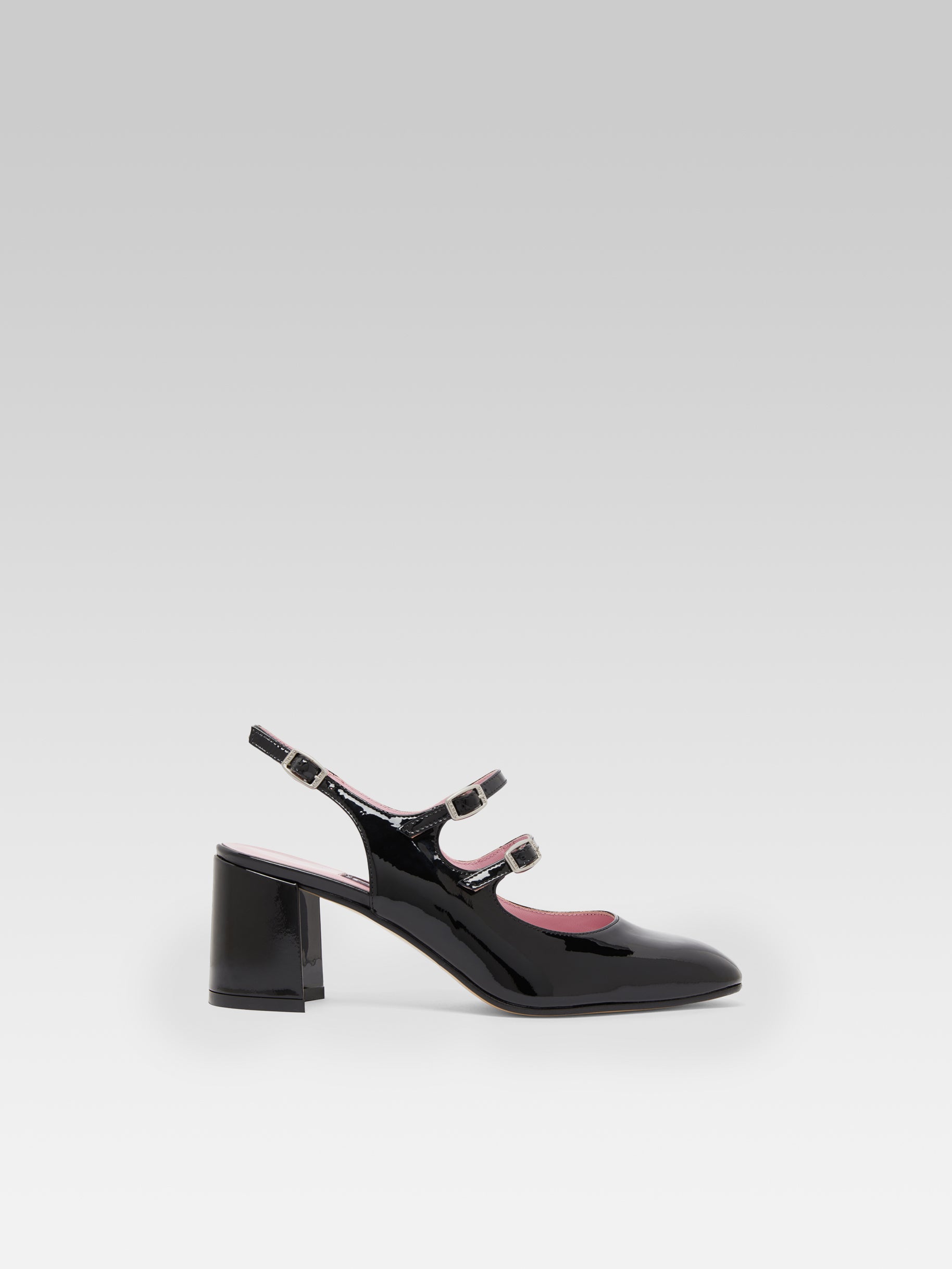 Banana - Black Patent Leather Slingback Mary Janes