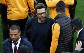 Eusebio Di Francesco took his side to the Champions League semi-finals last season, where they were edged out by Liverpool. (Martin Rickett/PA)