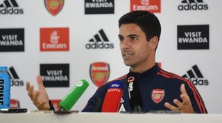 Arsenal manager Mikel Arteta in a press conference