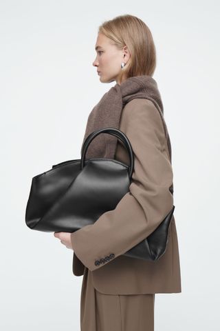 Fold Oversized Tote - Leather