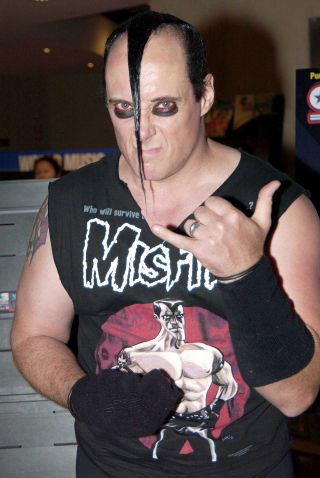 Jerry Only shows off his signature hair