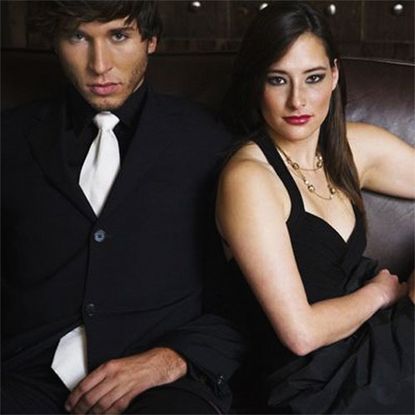 man and woman in formal wear