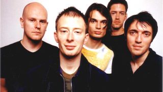  Rock band Radiohead poses for a portrait at Capitol Records, Hollywood, California on June 11, 1997