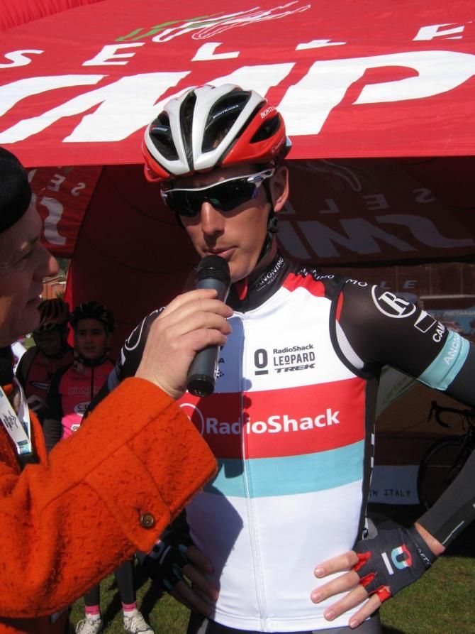 Andy Schleck (RadioShack Leopard) before the start at Camaiore.