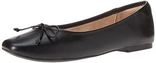 Pepper Drop Ballerinas für Damen mit Schleife, Schwarz, 7,5