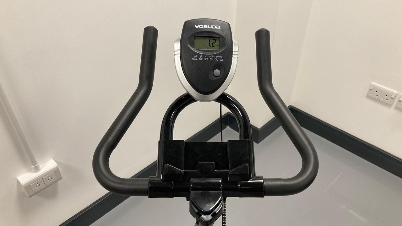 Yosuda Indoor Cycing Bike handlebars in Fit&amp;Well testing centre