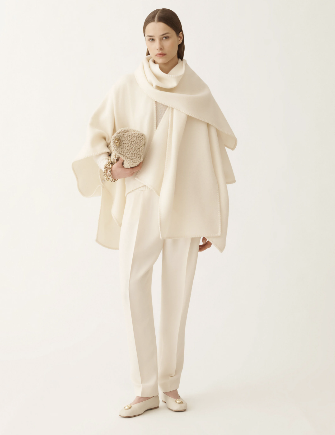 Fabiana Filippi, Wool Cloak, Butter