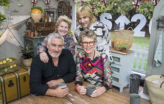 The Great British Bake Off Sandi Noel Paul and Prue