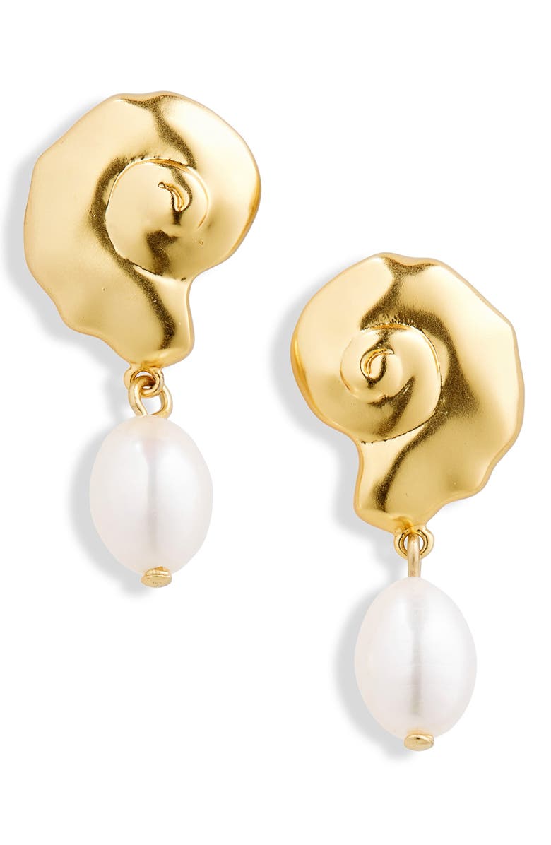 Freshwater Pearl Shell Drop Earrings