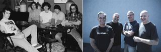 Black Flag in 1983 (Bill, centre) and Descendents today