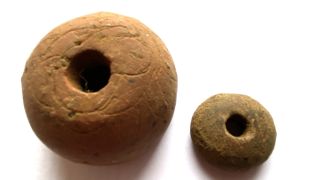 The archaeologists have also found artifacts from the everyday life of the settlement, including several spindle whorls made of local sandstone that were used for spinning fibers into thread or twine.