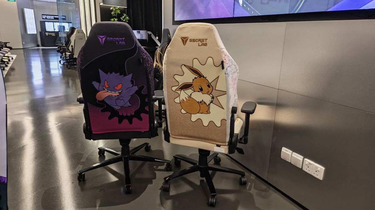 Limited Edition Secretlab chairs at the company's head office.