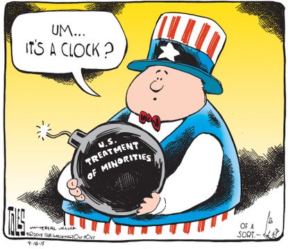 
Political cartoon U.S. Gay Marriage