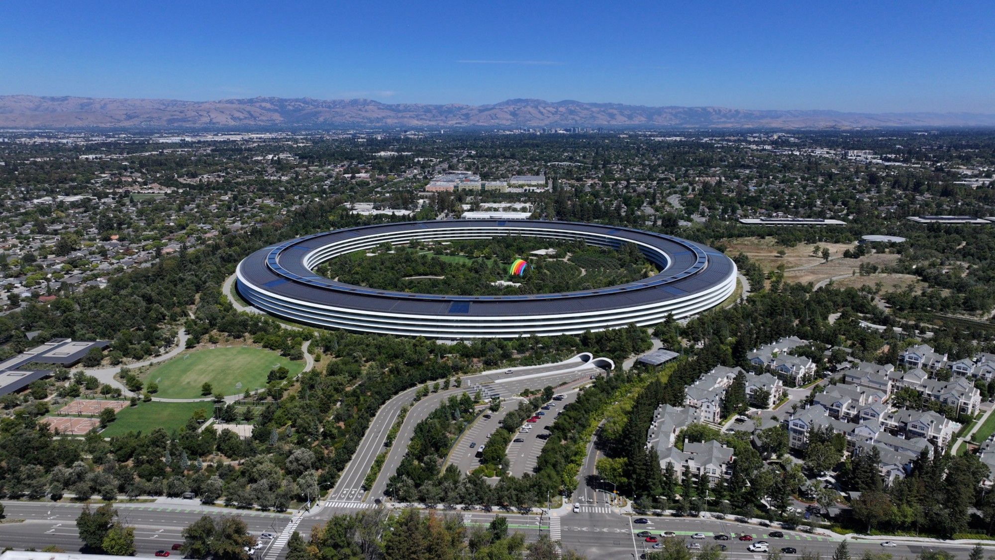 A general view of the Silicon Valley region of California.