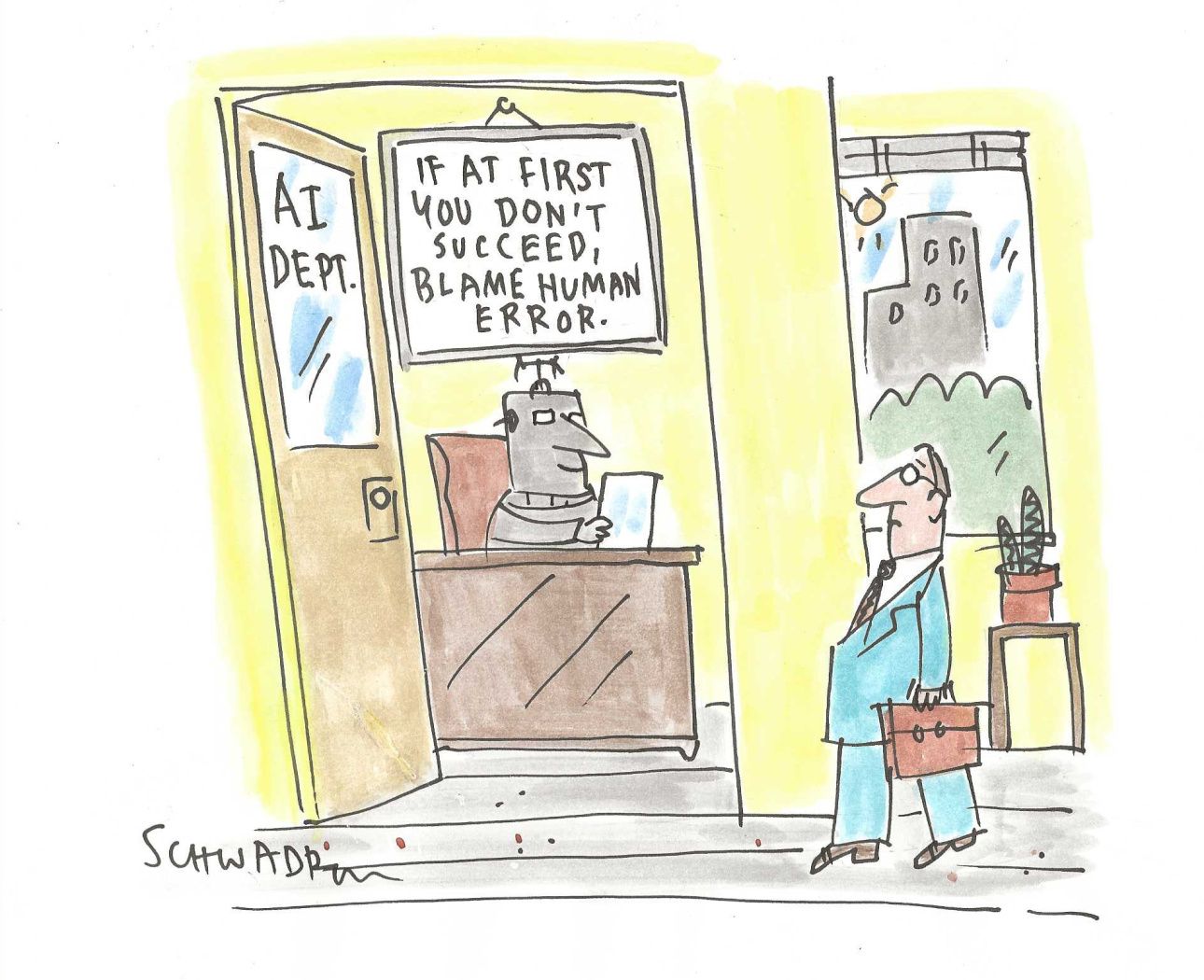 
                                A political cartoon.
                            