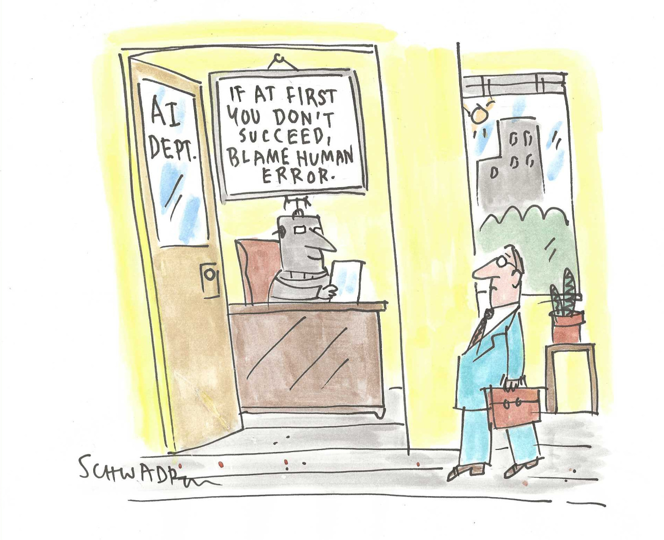 A political cartoon.