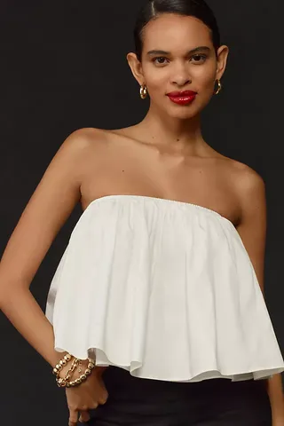Sunday in Brooklyn Strapless Swing Blouse