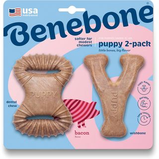 Benebone Puppy Two Pack Dental Chew And Wishbone