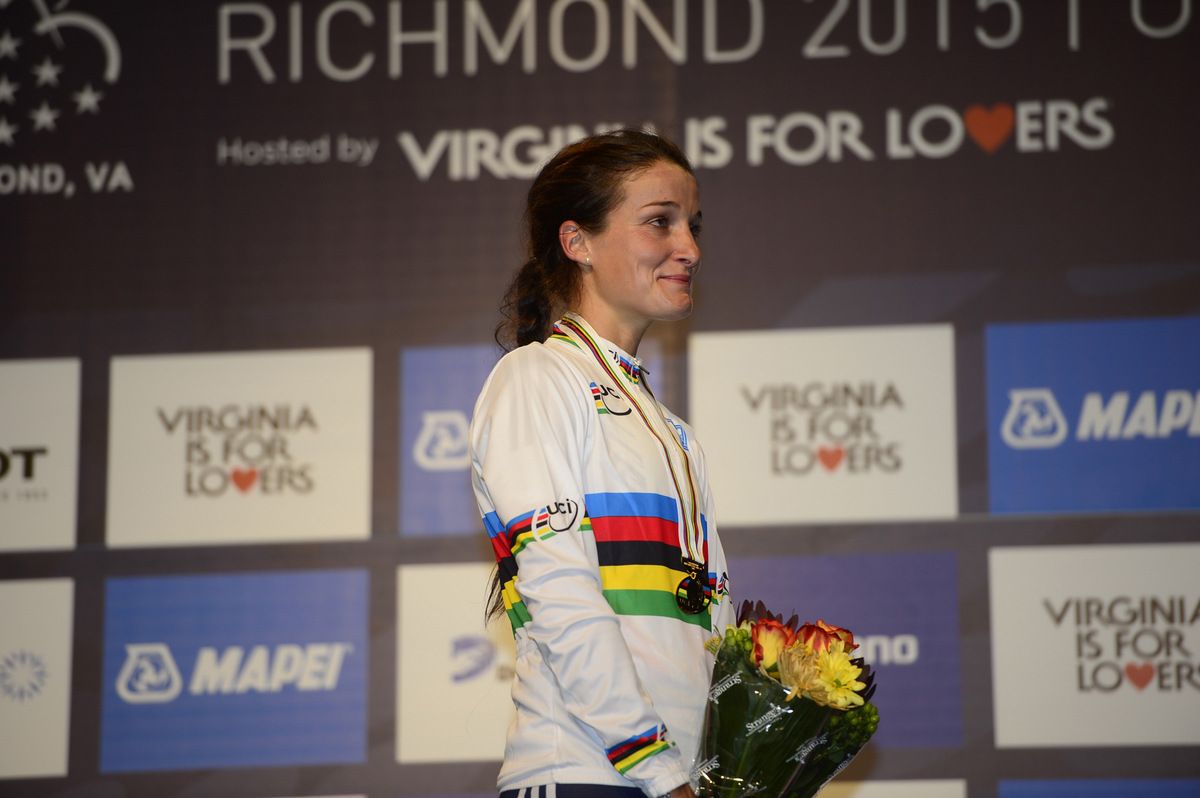 Elizabeth Armitstead (Great Britain) during the medal ceremony