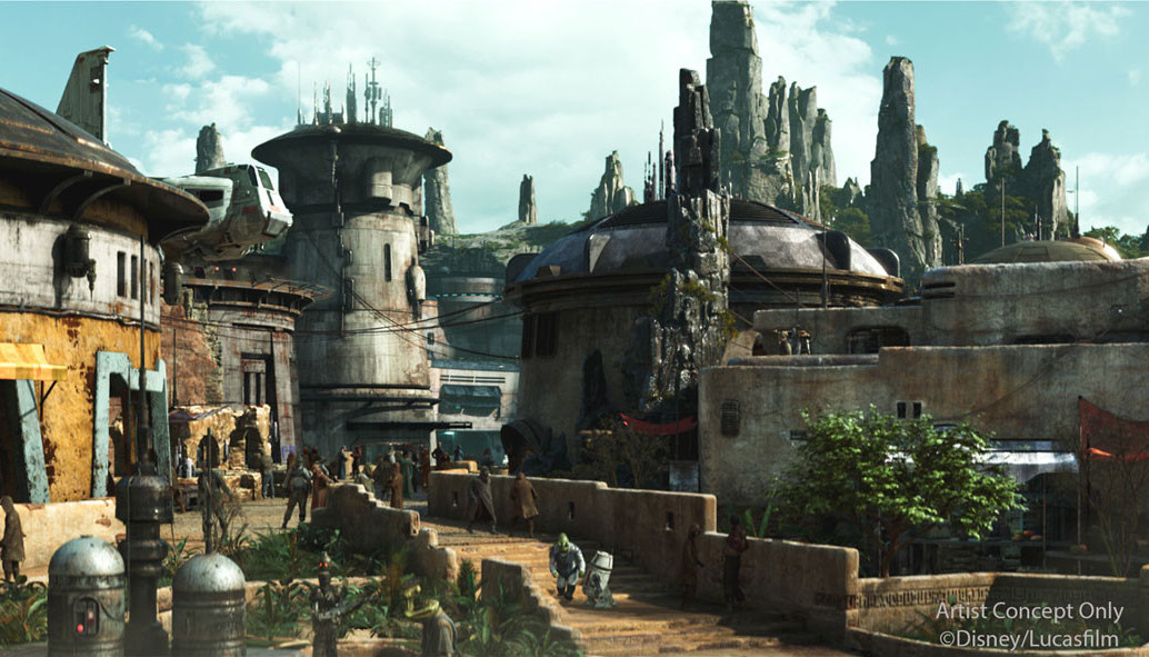 Star Wars Galaxy's Edge concept art Black Spire Outpost