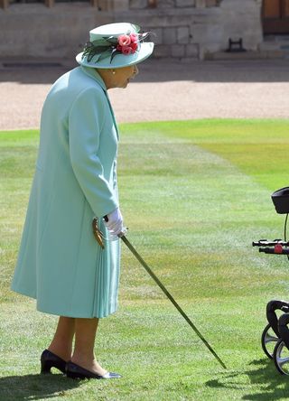 Queen Elizabeth II with her Knighting Sword