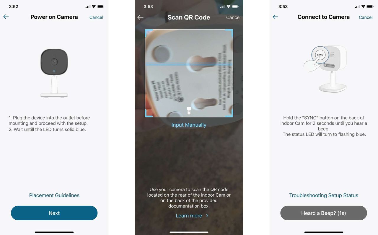 Eufy Indoor Cam 2k Review App Screens Setup
