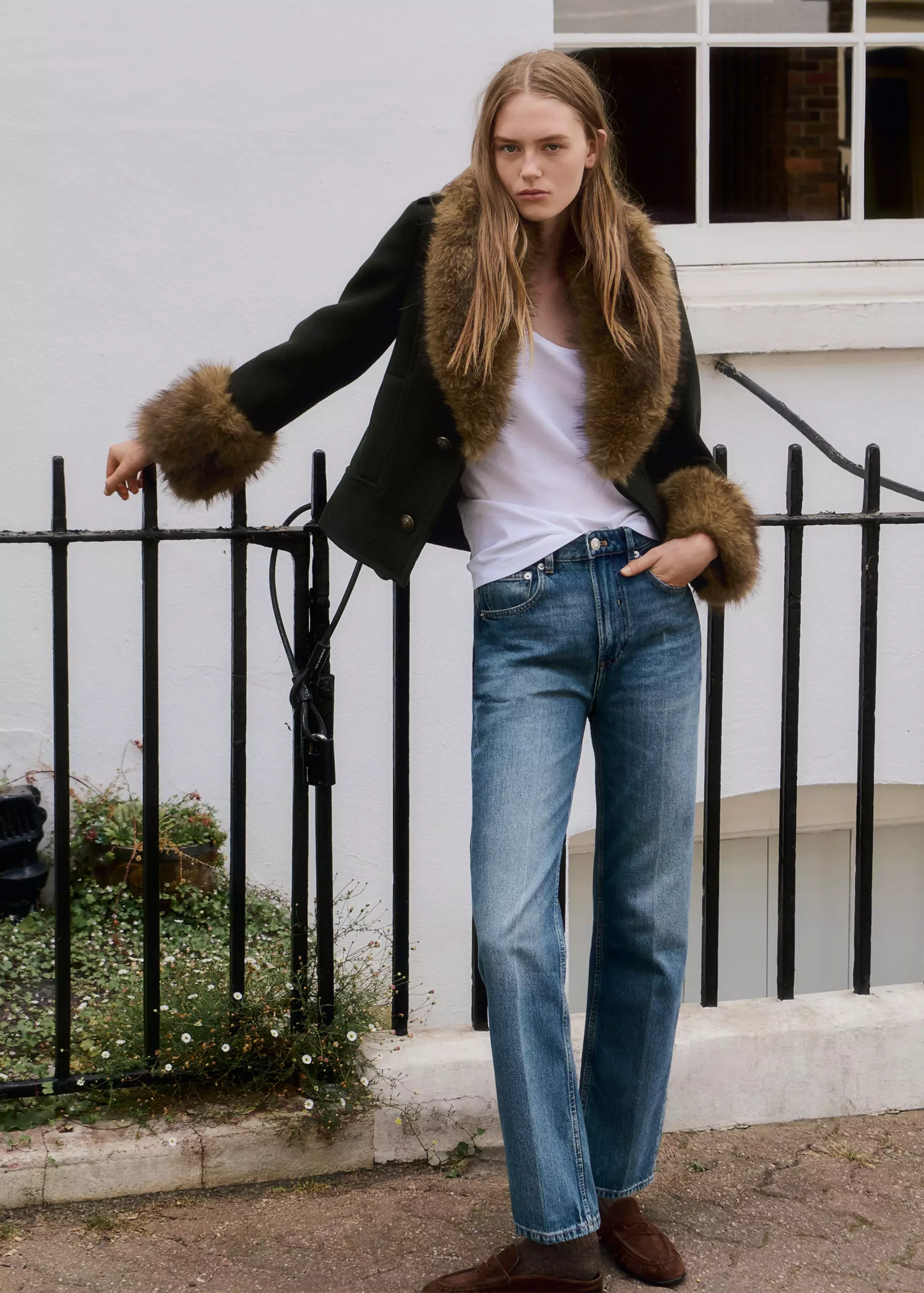 Wool Blend Coat With Detachable Fur Lining - Women | Mango Usa