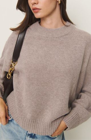 Cove Oversize Crewneck Cashmere Blend Sweater