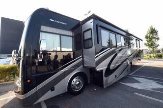 The mobile home of Richie Porte at the 2015 Tour of Italy