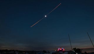 2017 total solar eclipse time-lapse image