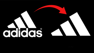 A comparison between the old and new Adidas logo