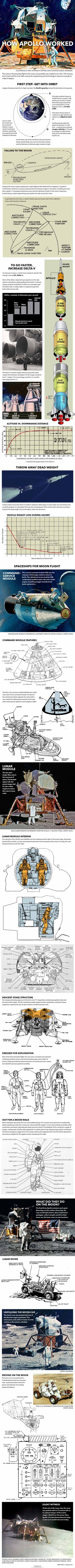 NASA's Apollo moon landings were audacious feats of engineering. See how the amazing Apollo moon landings worked in this Space.com infographic.