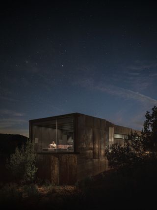 Telescope House against starry sky