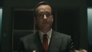 Matthew Macfadyen at a desk in Deadpool 3's first trailer