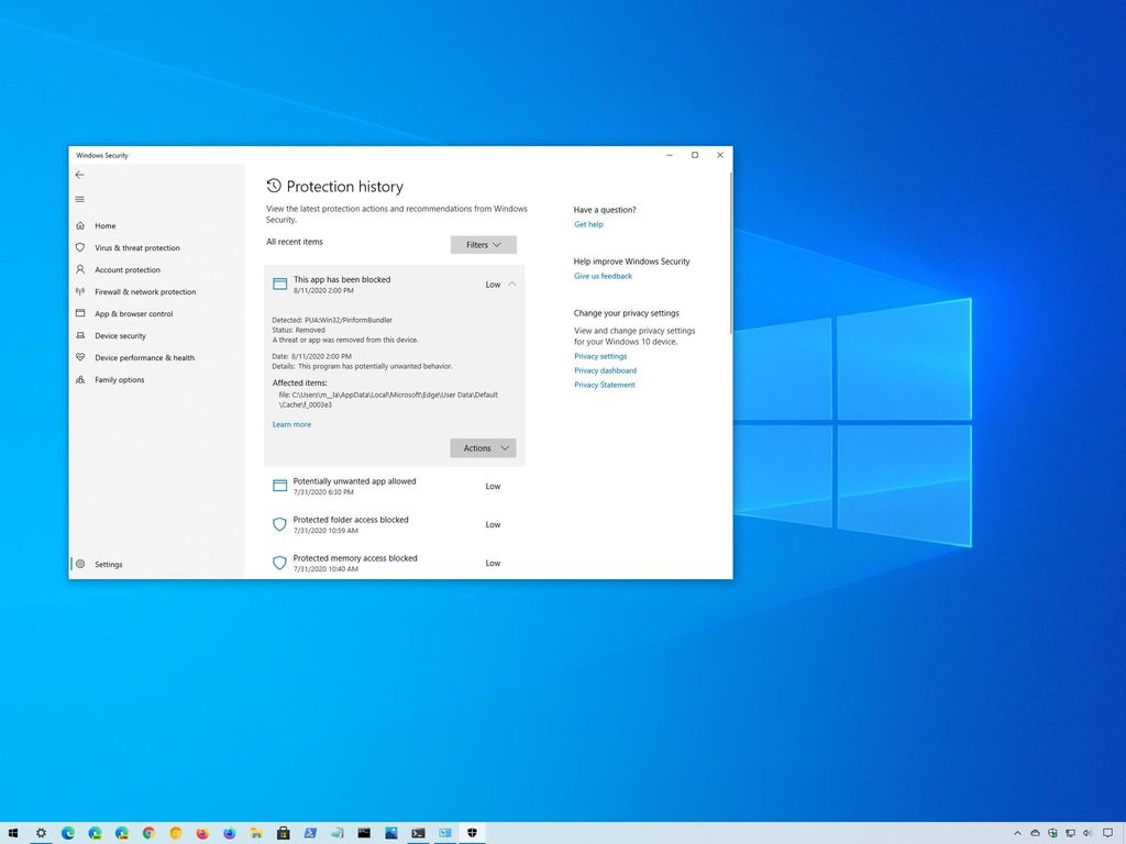 How to view malware history in Microsoft Defender Antivirus on Windows 10 Windows Central