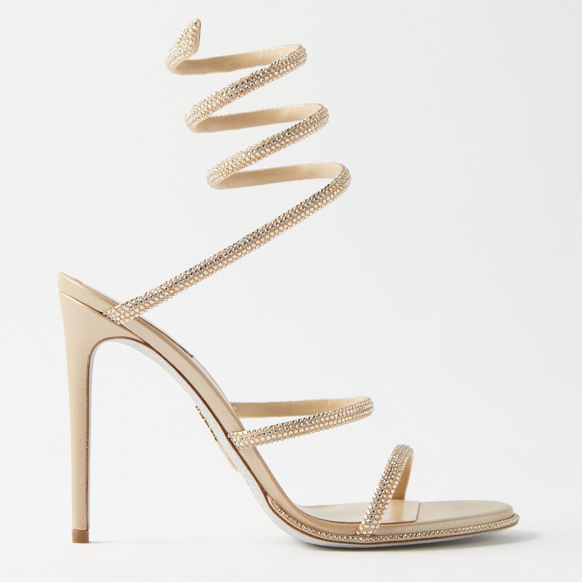 Cleo 105 crystal-embellished satin sandals